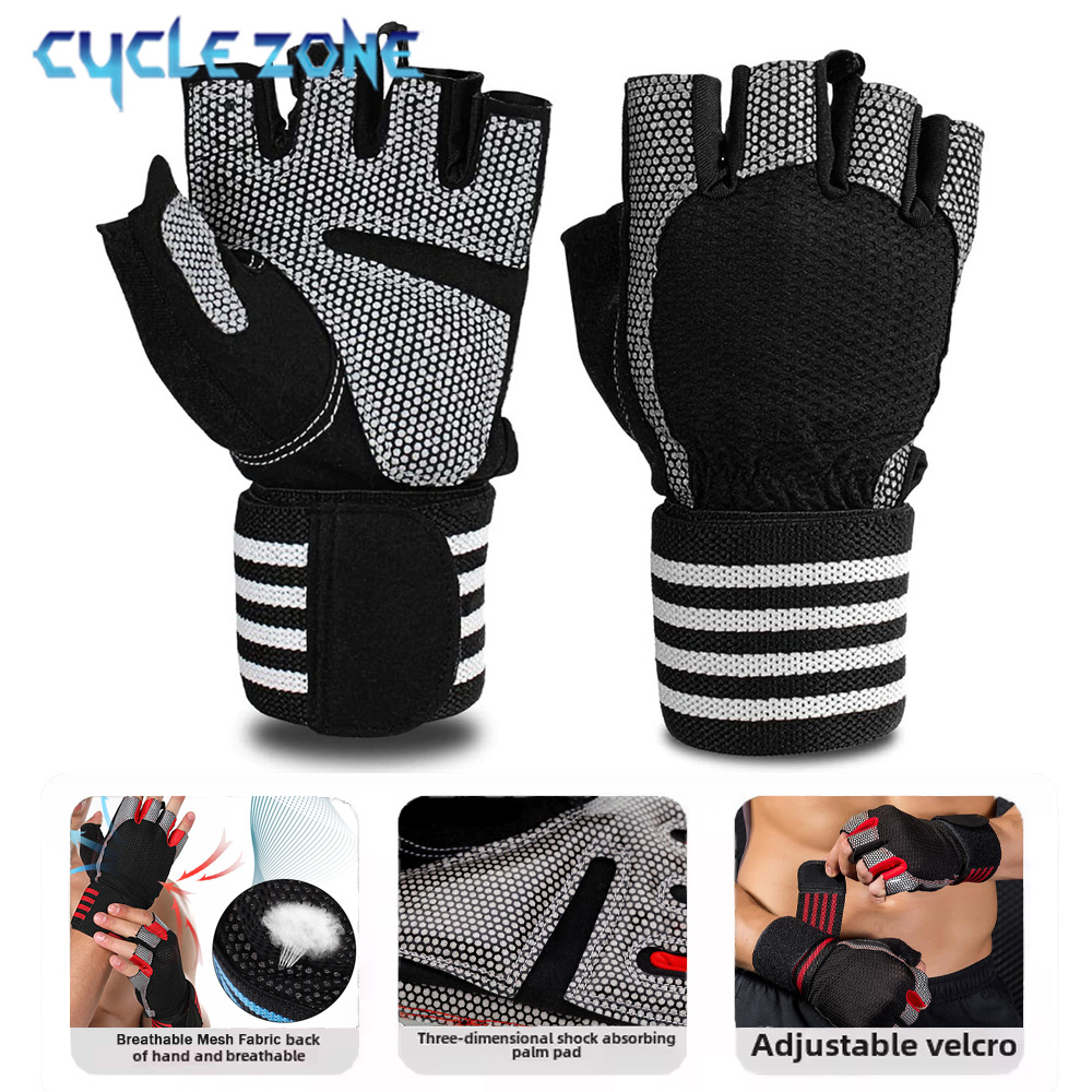 Crossfit Workout With Equipment - 1 Pasang Sarung Tangan Fitness Setengah
