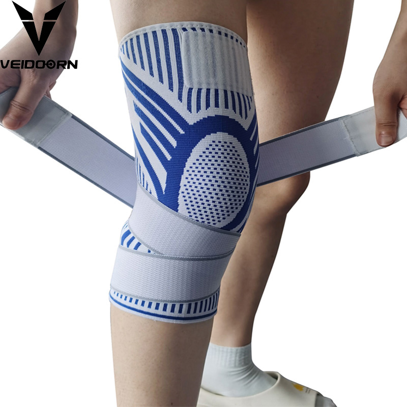 Crossfit Fitness Gear - Bantalan lutut Crossfit olahraga kompresi pria,