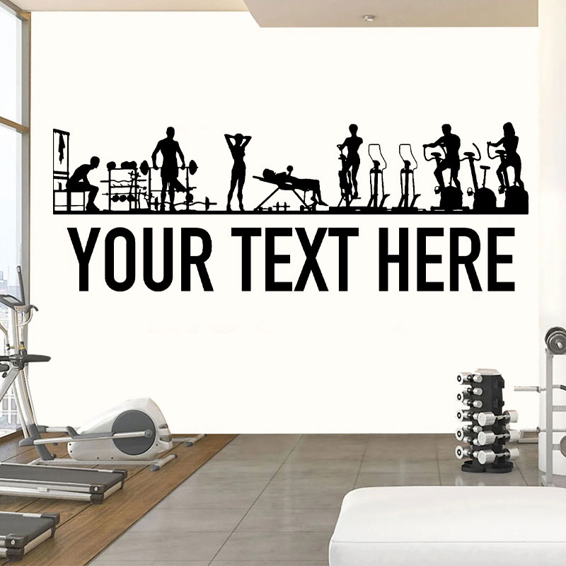 Stiker dinding personalisasi o - Crossfit Workout With Equipment ulasan dan harga